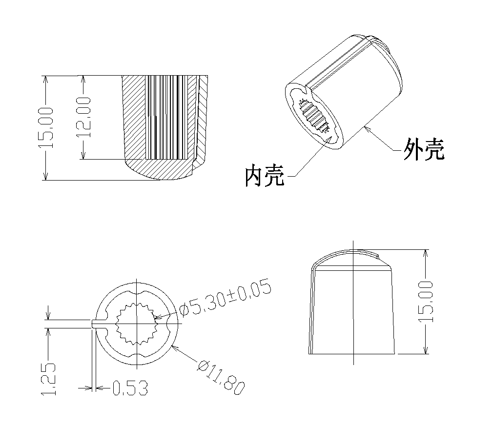 旋鈕|一體化卡塊|旋鈕鋁制|開關|按鍵|PEEK螺絲|PEI螺絲